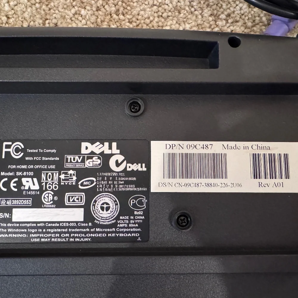 ❤️❤️ 3/$25 Dell wired in Keyboard